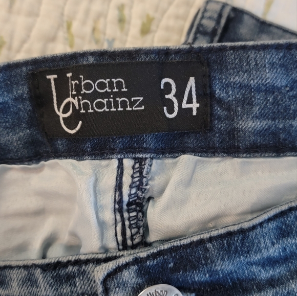 MEN'S LOT OF JEANS SIZE 33/34 LEVI'S, WAIMEA, SMOKE RISE, URBAN CHAINZ - Picture 6 of 8